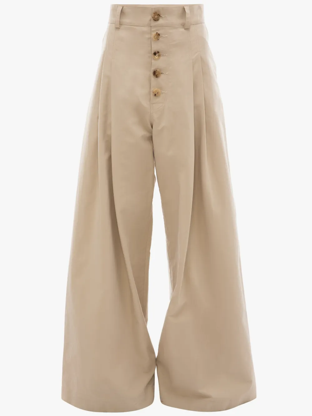 Click to view more detailed imagery on our partner's website Jw Anderson High Waisted Baggy Trousers In Neutrals