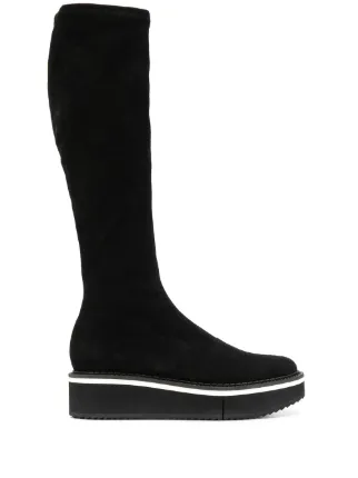 platform knee high boots