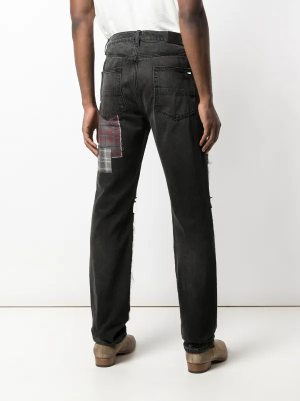 AMIRI パッチワーク デニム パンツ AMIRI アミリ バンダナパッチワーク デニムパンツ インディゴ