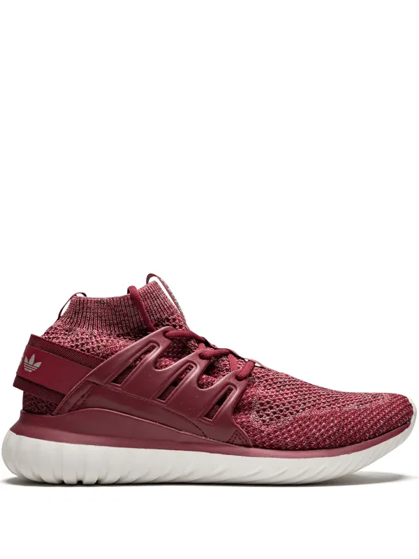 red tubular shoes