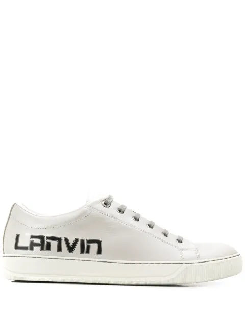 Lanvin tenis bajos con logo estampado