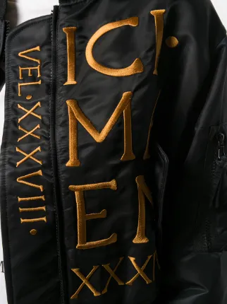 roman刺绣飞行员夹克