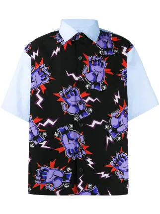 prada two print shirt