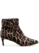 Image 1 of Chloe Gosselin Jenna leopard pointed boots