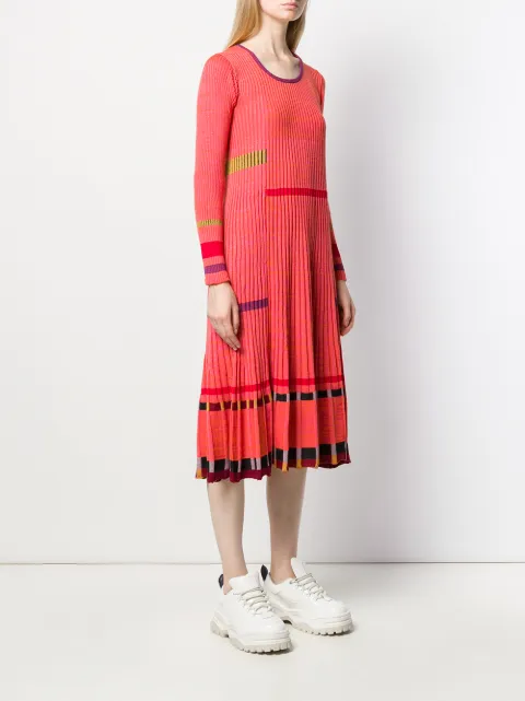 KENZO GERIPPTES MIDIKLEID