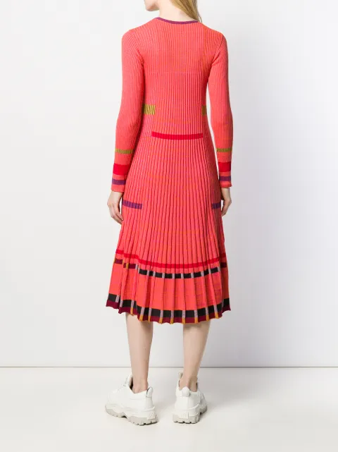 KENZO GERIPPTES MIDIKLEID