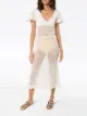 She Made Me Neha crochet fitted mid-length dress