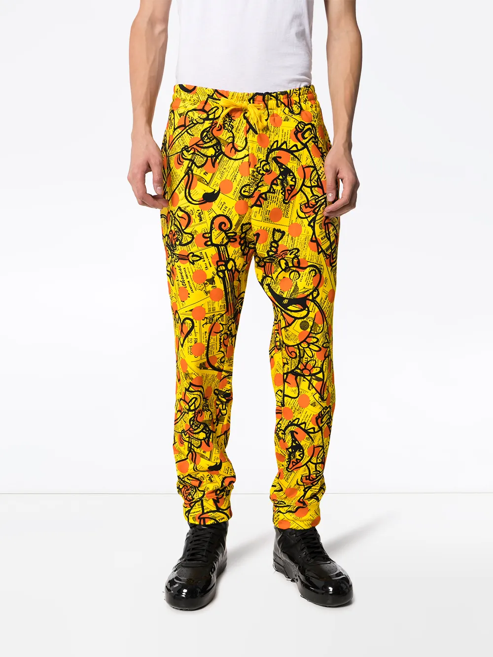 moschino newspaper jeans