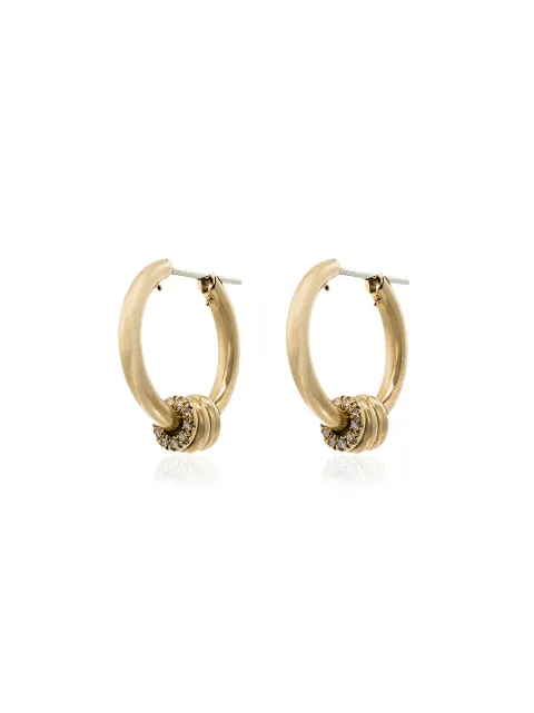 Spinelli Kilcollin 18kt yellow gold Ara diamond hoop earrings
