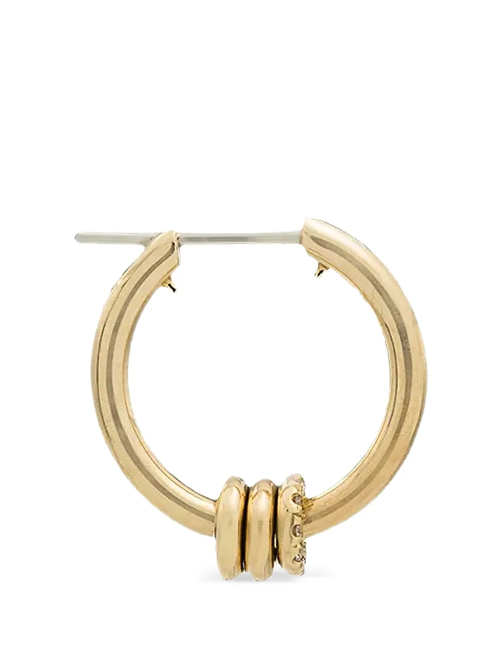 Spinelli Kilcollin Ara Diamond Hoop Earrings in Gold, view 3