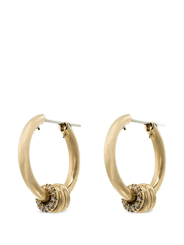 Spinelli Kilcollin Ara Diamond Hoop Earrings in Gold