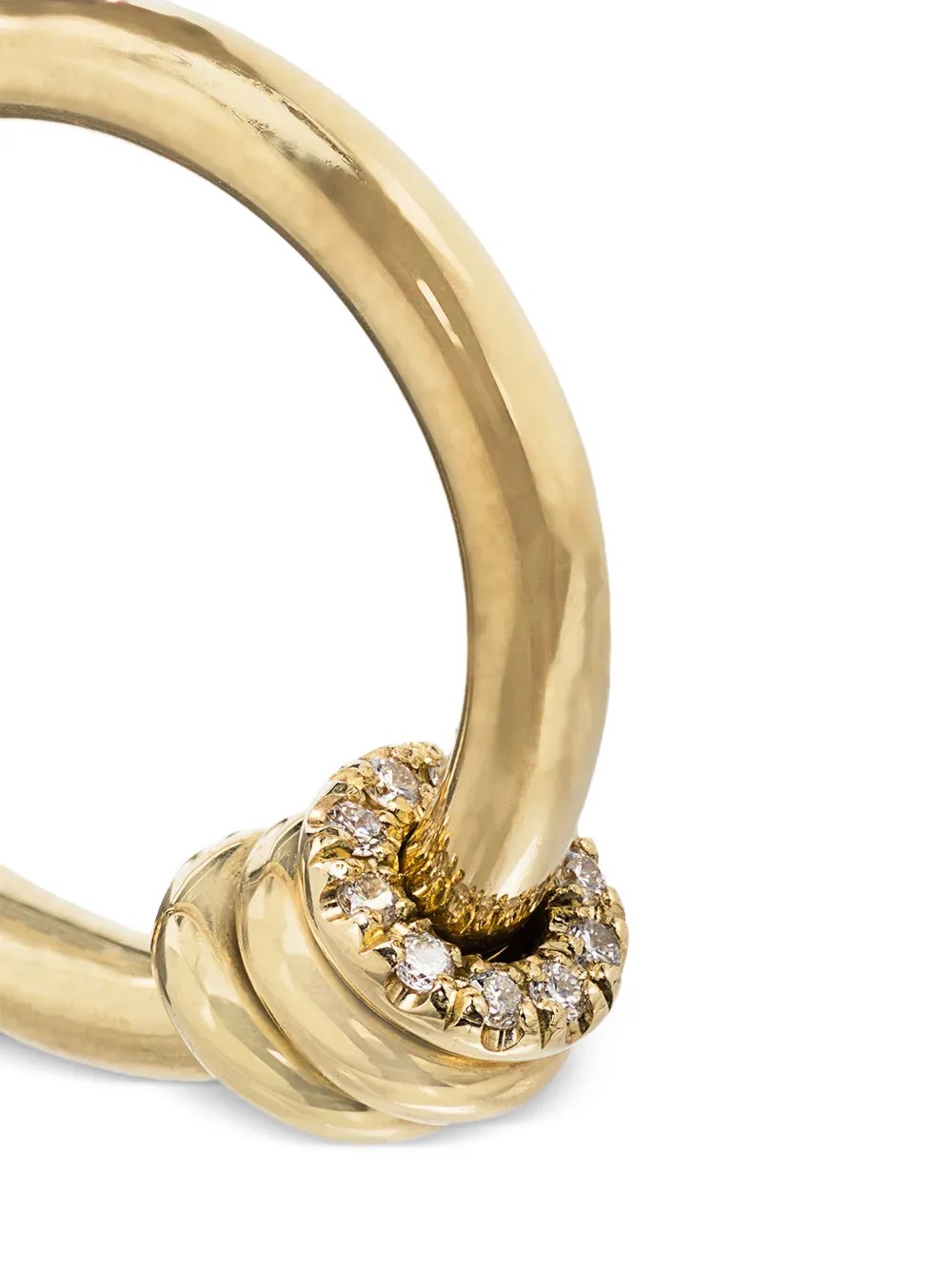 Spinelli Kilcollin Ara Diamond Hoop Earrings in Gold, view 4