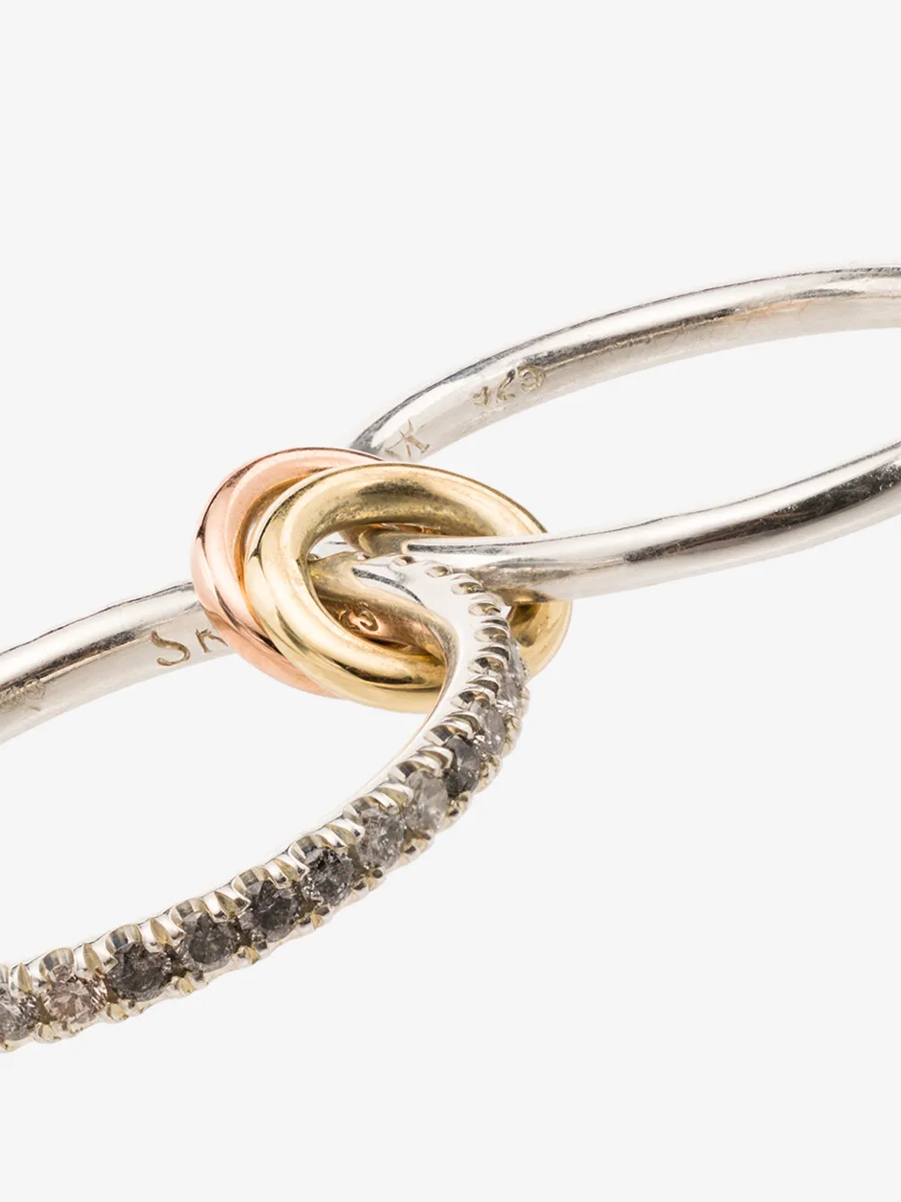 Spinelli Kilcollin 18k Yellow Gold Marigold Diamond Linked Rings In Silver Yellow Gold Rose Gold