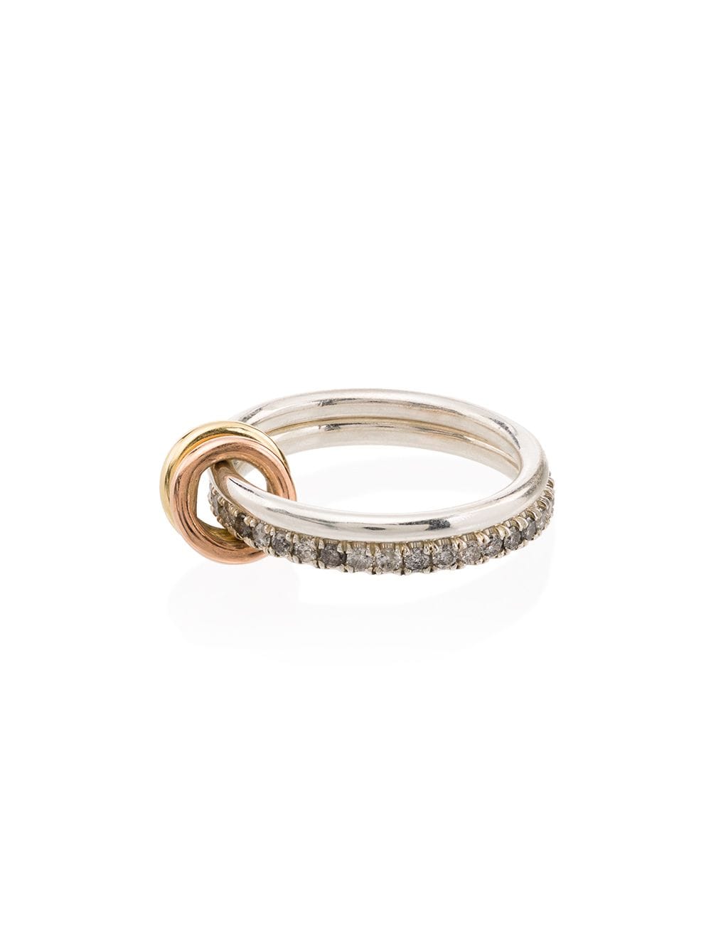 Shop Spinelli Kilcollin 18kt Yellow Gold & Diamond Marigold Ring In Silver Yellow Gold Rose Gold