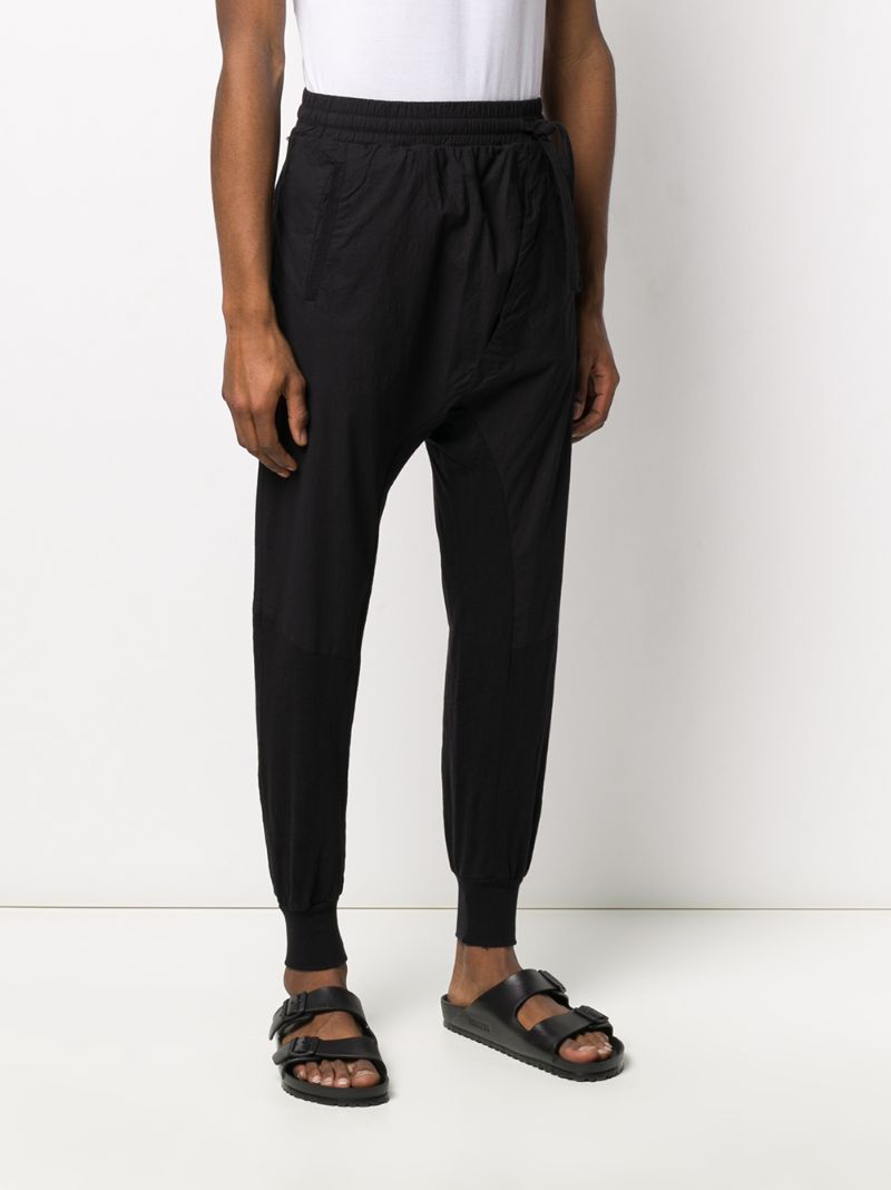 Shop Thom Krom Drop-crotch Track Pants In Black