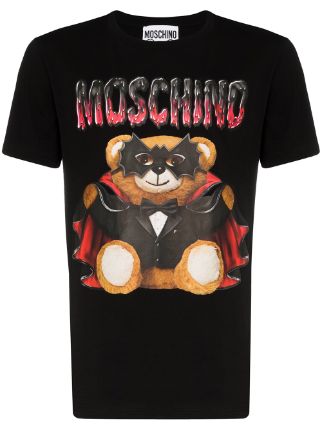 Moschino Teddy bear-print Cotton T-shirt - Farfetch