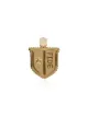 Image 1 of Foundrae 18kt yellow gold fide star shield charm