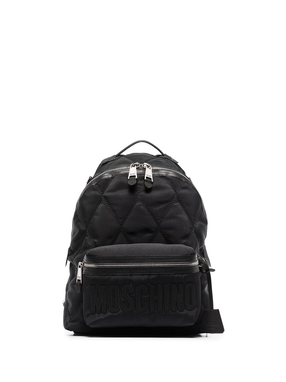 фото Moschino стеганый рюкзак с логотипом