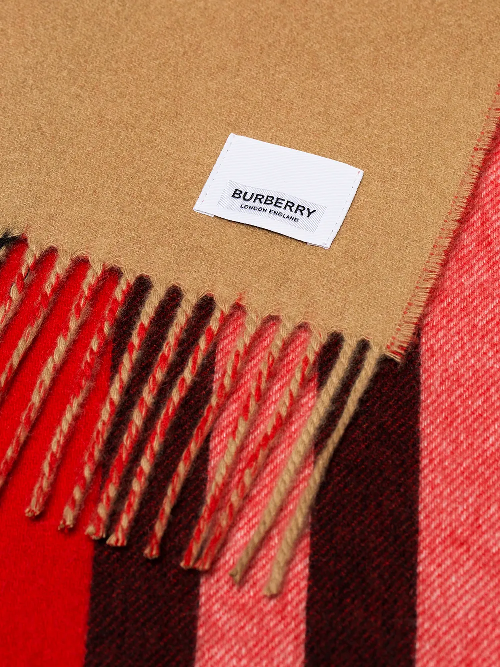фото Burberry кашемировый шарф в полоску
