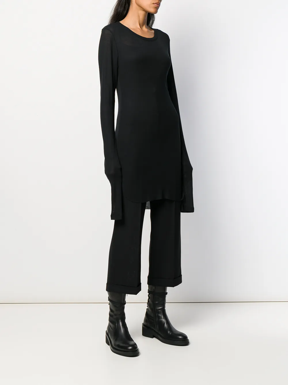 фото Ann demeulemeester трикотажный топ оверсайз