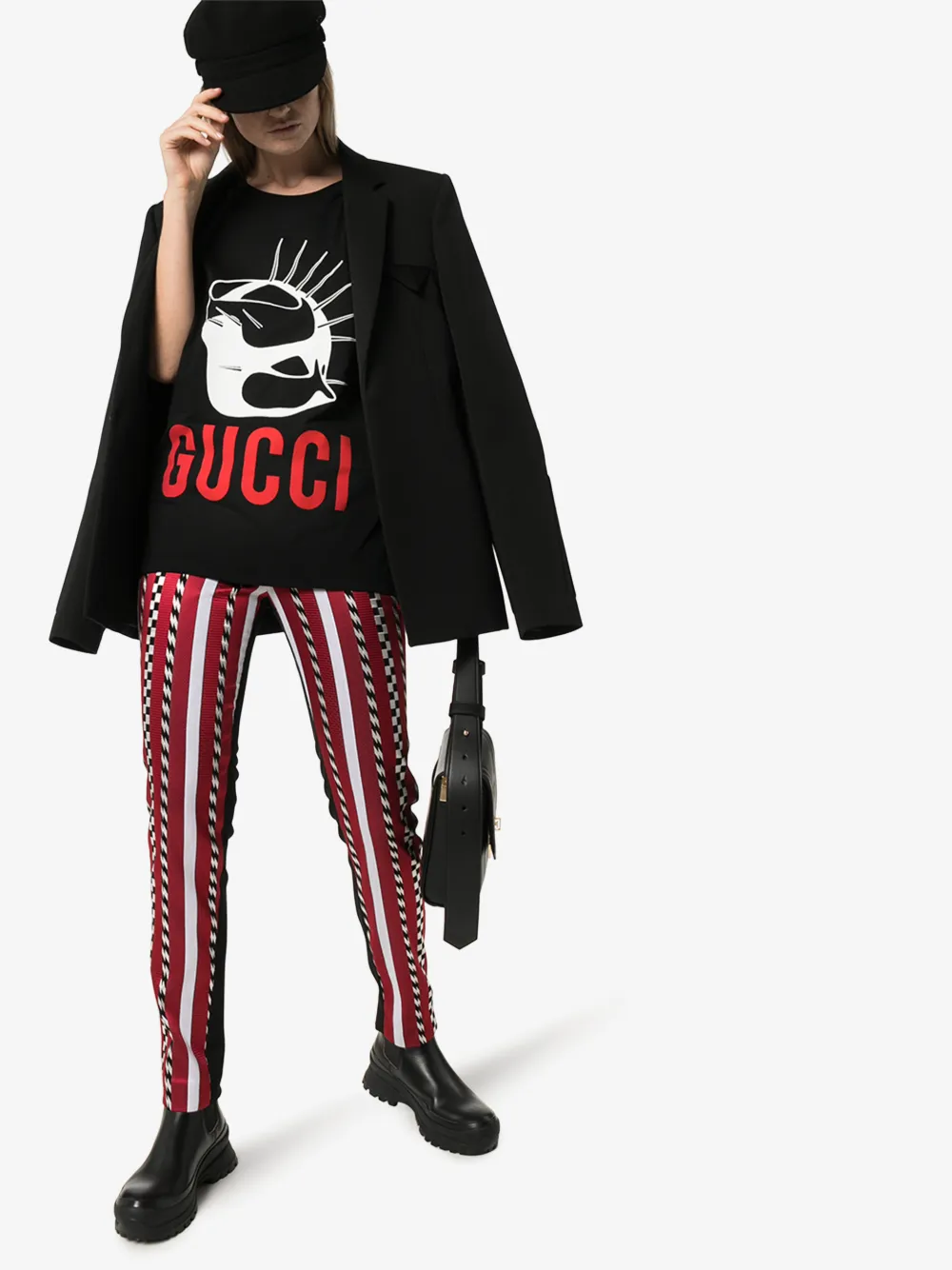 GUCCI GUCCI MANIFESTO OVERSIZED T-SHIRT,492347XJBUM14344307