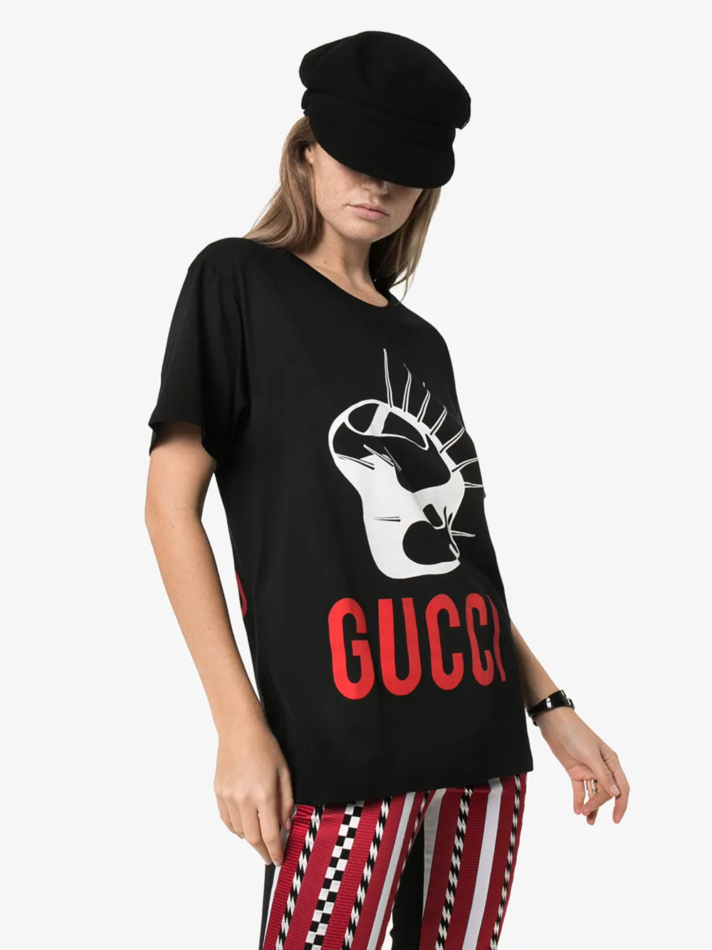 GUCCI GUCCI MANIFESTO OVERSIZED T-SHIRT,492347XJBUM14344307