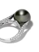 Yoko London 18kt white gold Twilight Tahitian pearl and diamond ring