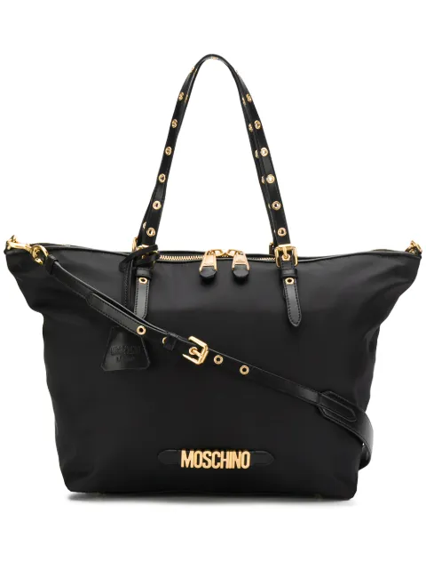 Moschino logo tote bag