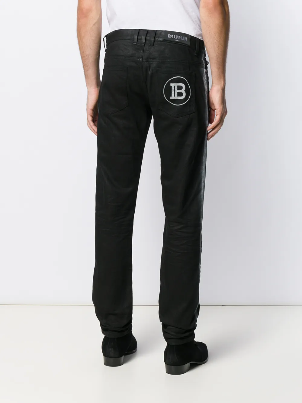 Balmain Spray Band Jeans - Farfetch