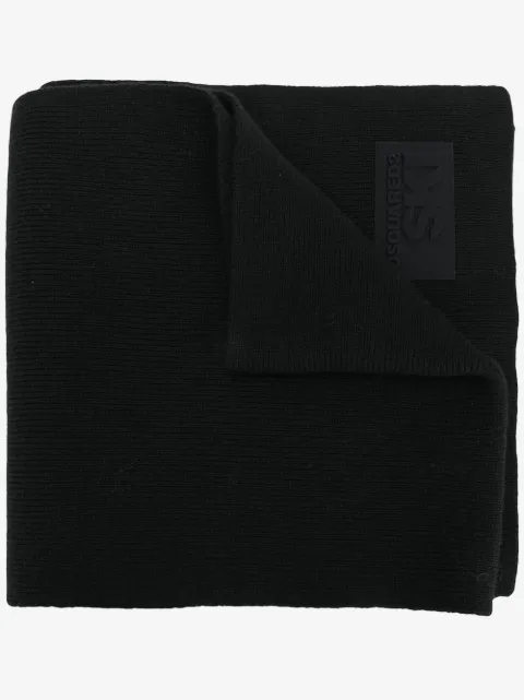 DSQUARED2 ski logo-patch scarf