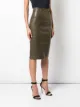 Rochas lambskin pencil skirt