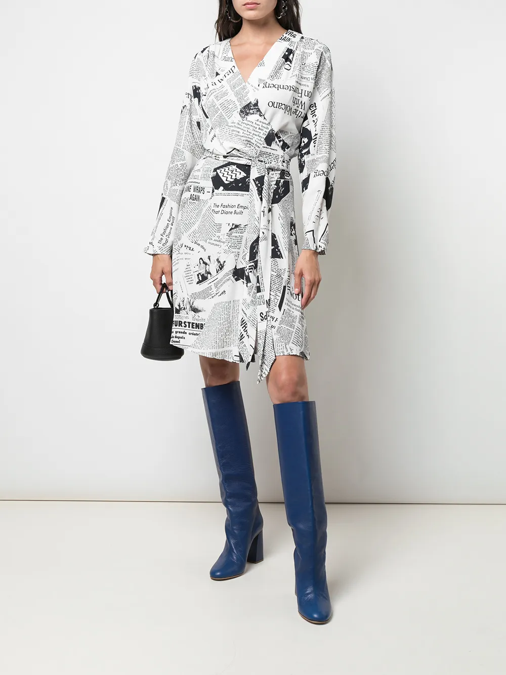 diane von furstenberg newspaper dress