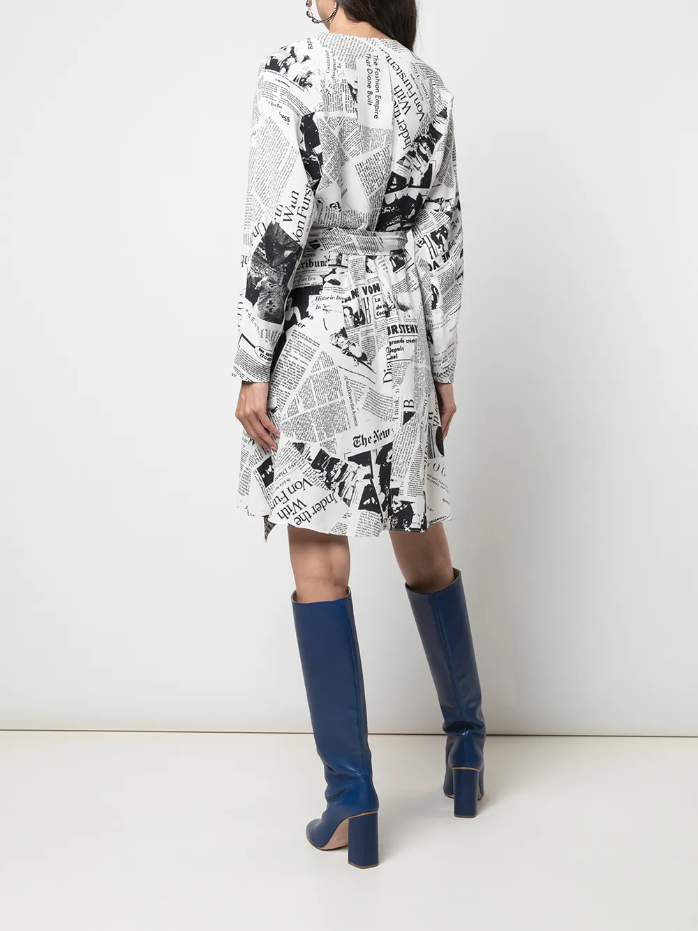 diane von furstenberg newspaper dress