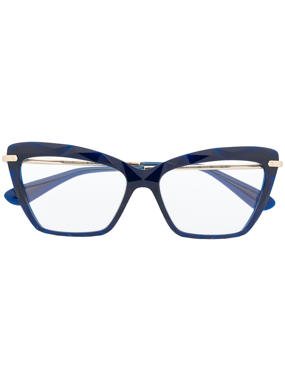 Dolce & Gabbana Cat Eye Glasses In Blue