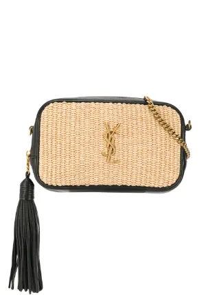 ysl raffia camera bag