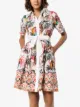 Mary Katrantzou Shell print belted mini dress