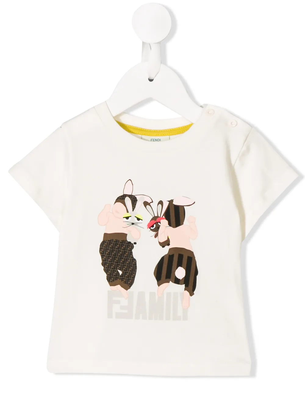 Fendi Kids футболка с принтом FFamily Fendi Kids футболка с принтом FFamily