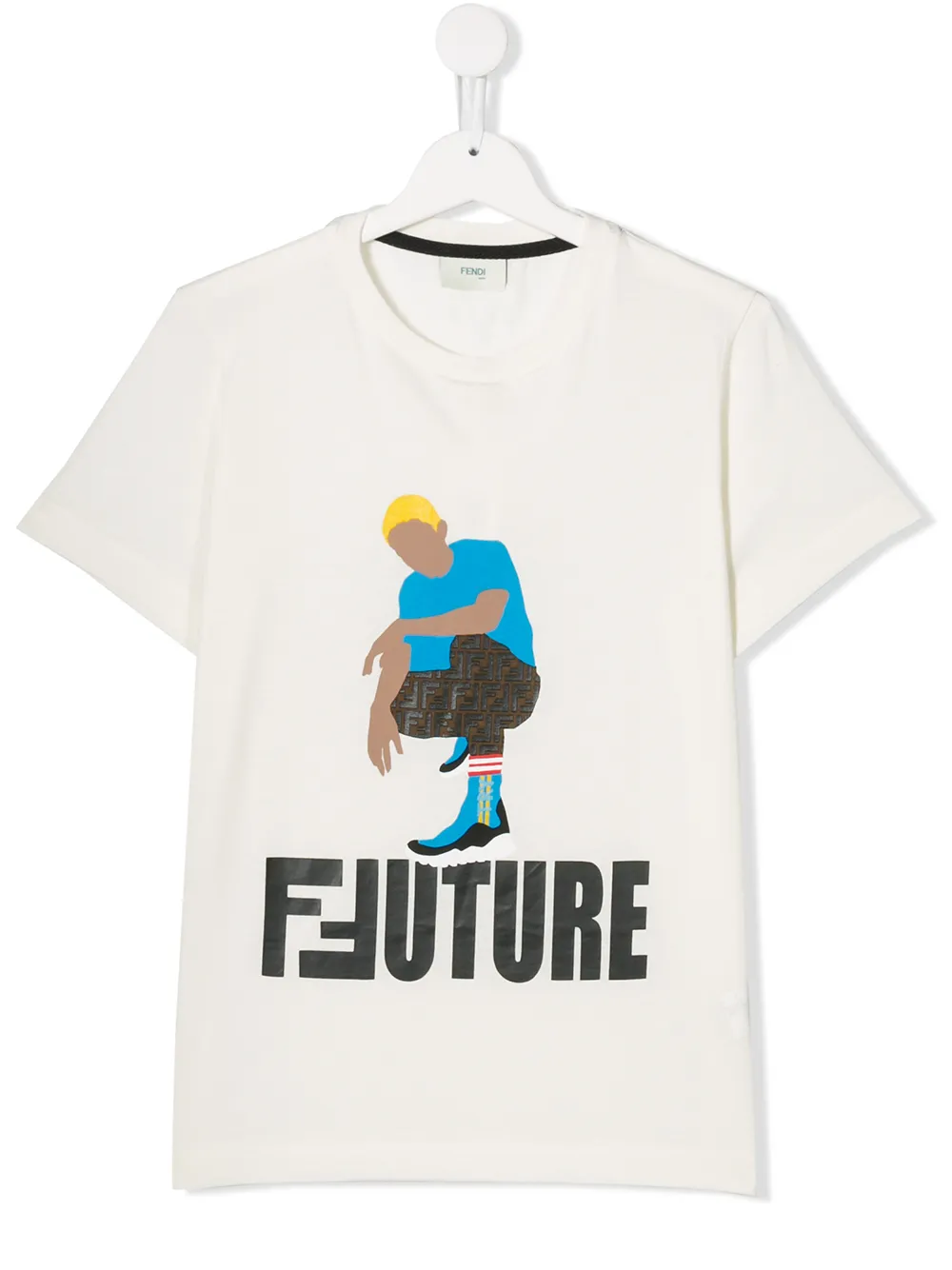 Fendi Kids футболка с логотипом Fendi Kids футболка с логотипом