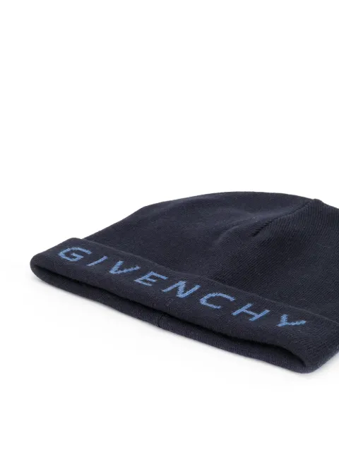 GIVENCHY EMBROIDERED LOGO KNITTED HAT