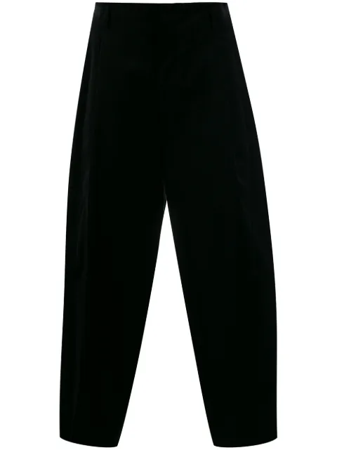 Comme des Garçons Homme Plus silk panel cropped trousers