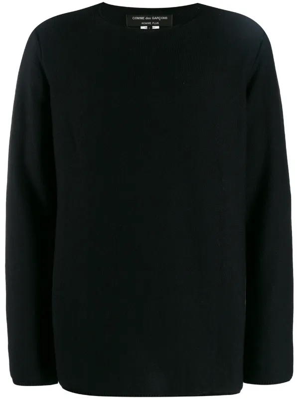 comme des garcons black and white long sleeve