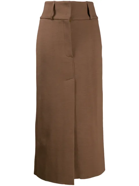 Circus Hotel front slit high-waisted skirt