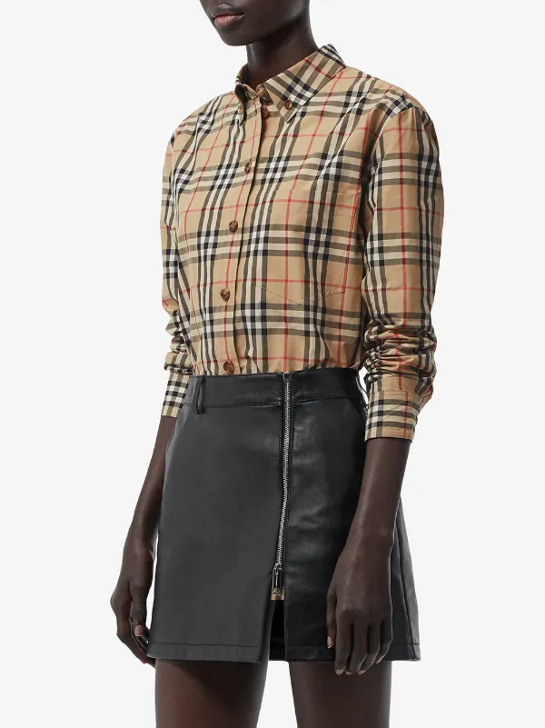 burberry womens button down
