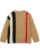 Burberry Kids كنزة بشعار وخطوط