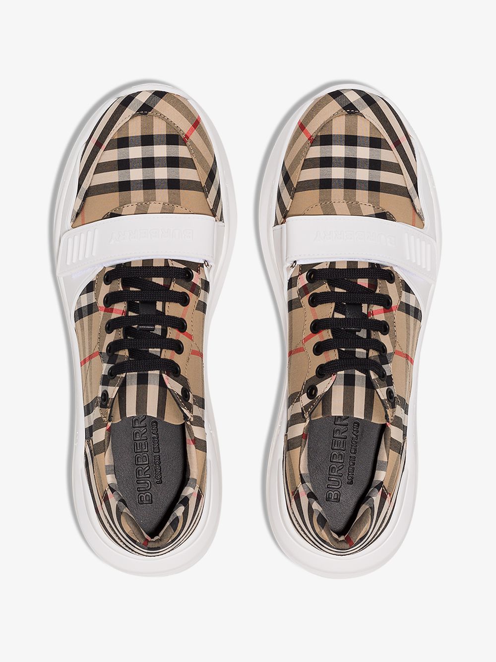 BURBERRY BURBERRY VINTAGE CHECK COTTON SNEAKERS,802028214348689