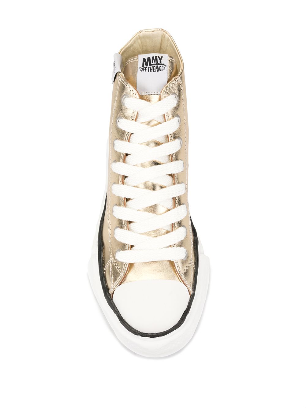 Maison Mihara Yasuhiro hi-top Metallic Sneakers - Farfetch