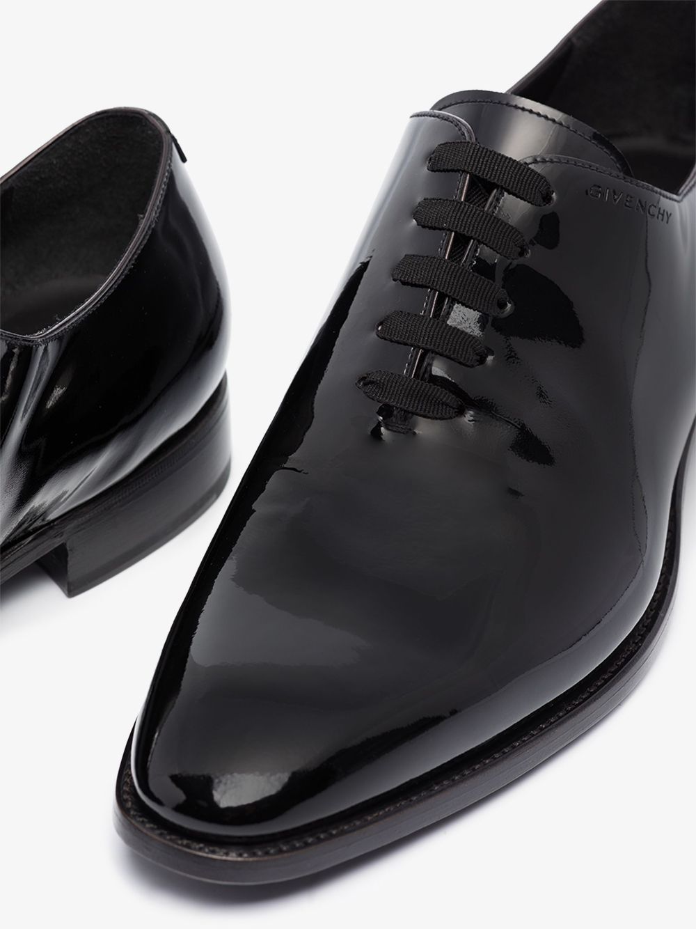 Givenchy Classic Oxford Lace Up Shoes In Black Patent Leather | ModeSens