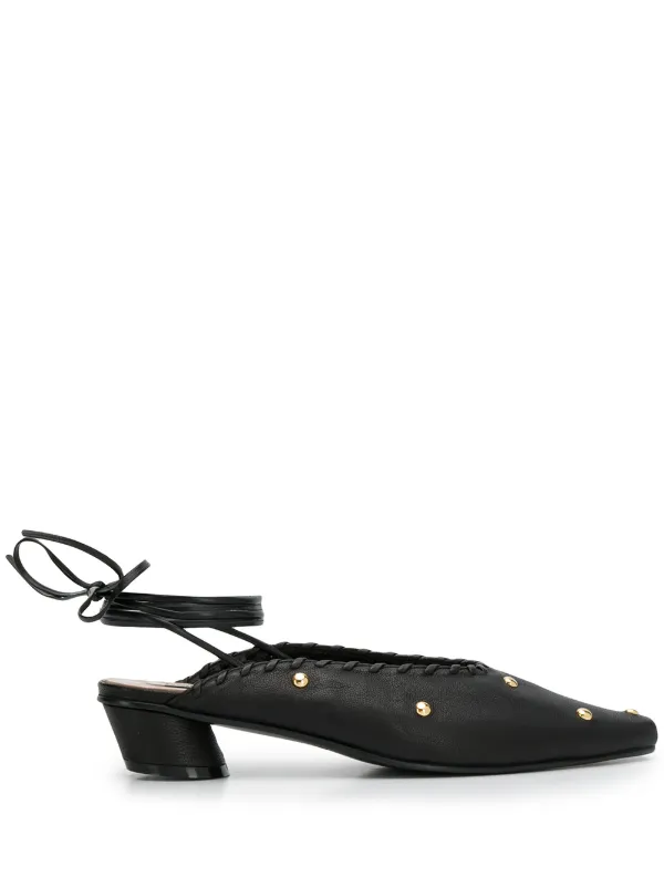 lace up mules