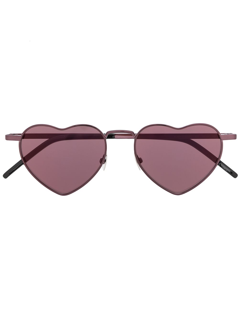 фото Saint Laurent Eyewear солнцезащитные очки с оправой в форме сердца