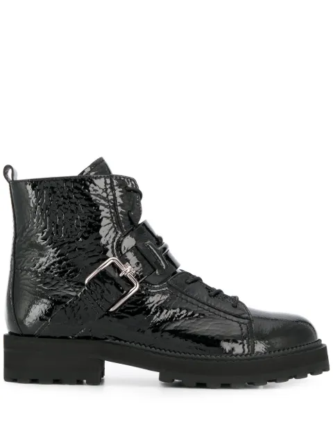 Tod's bottines lacées à semelle crantée